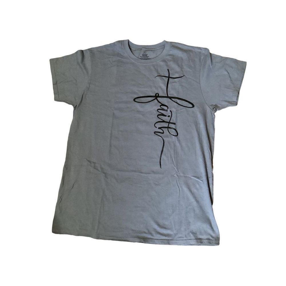 FAITH Retro Custom Printed Tee Shirt XL